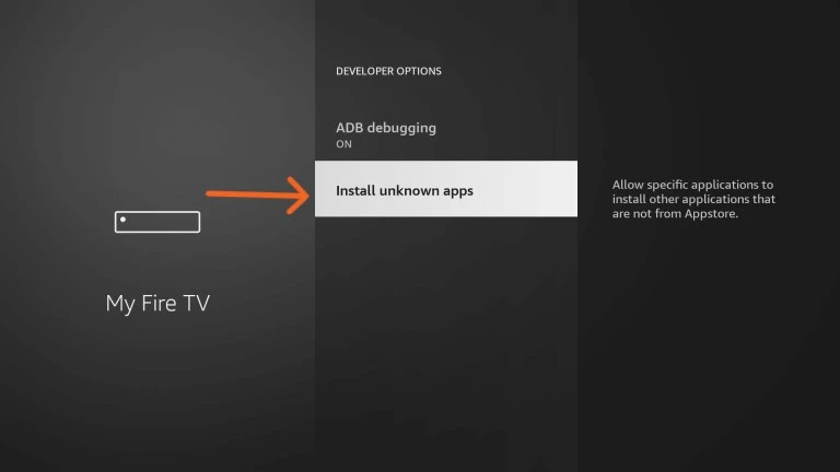 IPTV on Firestick — Install unknown apps