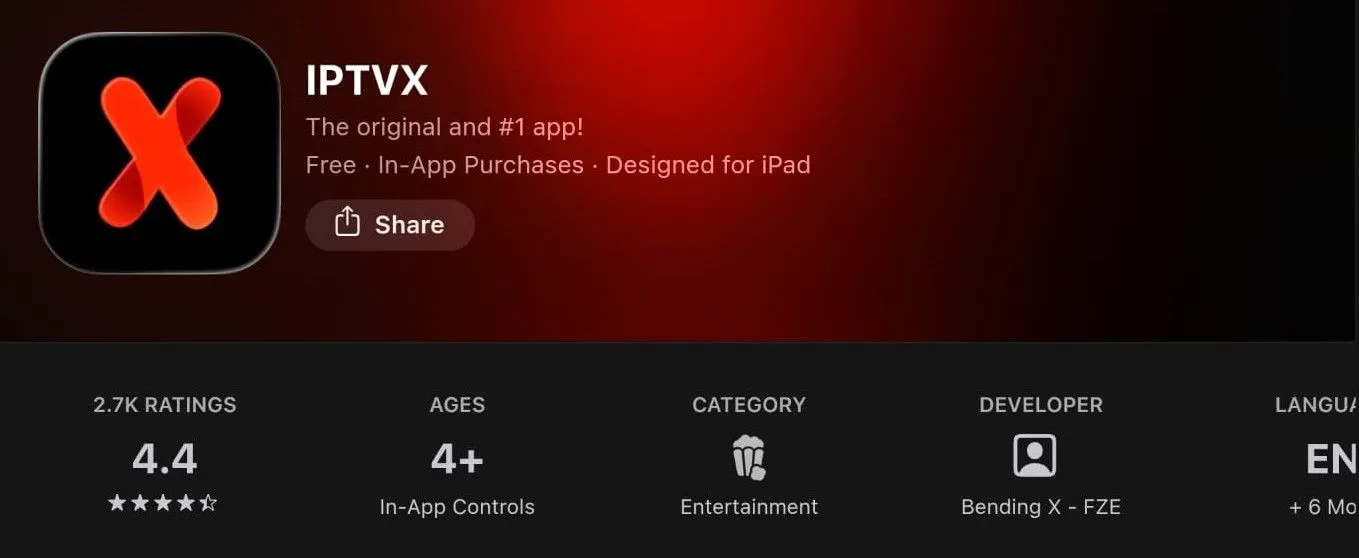 IPTVX app IPTV on Apple TV iPhone iPad — NZ IPTV setup 2026